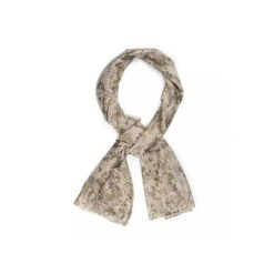 Szal maskujący z siatki MESH 155x48 cm. Brązowe szaliki męskie CAMOUFLAGE, bez wzorów, z meshu. Za 27.99 zł.