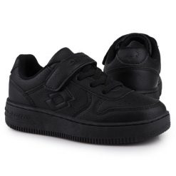 Buty młodzieżowe sportowe do chodzenia Lotto PALIOT. Czarna buty sportowe męskie Lotto, bez wzorów, bez zapięcia, trekkingowe. Za 89.00 zł.