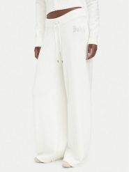 Juicy Couture Spodnie dzianinowe JCWBJ226310 Kremowy Relaxed Fit. Białe spodnie materiałowe damskie Juicy Couture, bez wzorów, z dzianiny. Za 449.99 zł.
