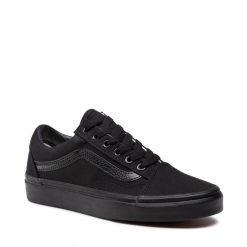 Tenisówki Vans. Czarne trampki i tenisówki damskie Vans, bez wzorów, bez zapięcia. Za 209.99 zł.