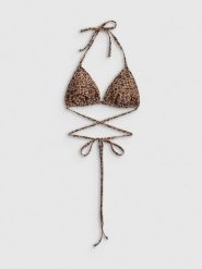 4F Góra od bikini damska - brązowa XS. Brązowe bikini 4F, bez wzorów. Za 59.99 zł.