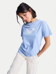 Roxy T-Shirt Ocean Road Art ERJZT06015 Błękitny Regular Fit. Niebieskie t-shirty damskie Roxy, s, bez wzorów, z bawełny, bez kołnierzyka, bez ramiączek. Za 89.99 zł.