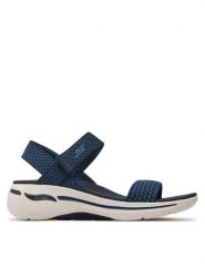 Skechers Sandały Go Walk Arch Fit Sandal-Polished 140264/NVY Granatowy. Niebieskie sandały damskie Skechers, bez wzorów, z materiału, bez obcasa, na płaskiej podeszwie, bez zapięcia. Za 319.99 zł.