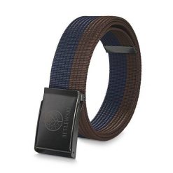 Pasek parciany BETLEWSKI PRC-10_GR-2 L brązowo-granatowy. Brązowe paski męskie Betlewski, z materiału. Za 34.99 zł.