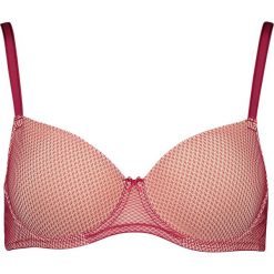 Biustonosz "Perfect Basics" w kolorze różowo-cielistym. Czerwone biustonosze Lascana & Co., bez wzorów. W wyprzedaży za 74.95 zł.