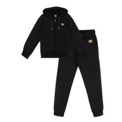 Bluza z bawełna z kaptur na co dzień na siłownię. Czarne bluzy damskie LEONE 1947 APPAREL, bez wzorów, z bawełny, sportowe, bez ramiączek, bez kaptura. W wyprzedaży za 136.83 zł.