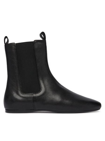 Balagan Sztyblety Adhara Czarny. Czarne botki damskie BALAGAN, bez wzorów, ze skóry, bez obcasa, na płaskiej podeszwie, bez zapięcia. Za 729.99 zł.