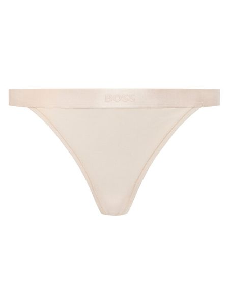 BOSS Stringi 50520398 Różowy. Czerwone majtki damskie Boss, z bawełny. Za 79.99 zł.