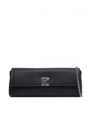Calvin Klein Torebka Emblem Hw Pebble Clutch LV04F3740G Czarny. Czarne torebki do ręki damskie Calvin Klein, bez wzorów, ze skóry, bez dodatków. Za 489.99 zł.
