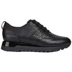 Geox Damskie sneakersy Tabelya B Black D84AQB-08554-C9999 (rozmiar 40). Czarne obuwie sportowe damskie Geox, bez wzorów, bez zapięcia. W wyprzedaży za 325.00 zł.