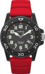 Zegarek Timex Zegarek męski TW5M61000 czerwony. Czerwone zegarki męskie Timex, bez wzorów. Za 349.00 zł.