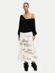 Desigual Komplet sweter i sukienka Morisot 26SWVK33 Écru Regular Fit. Sukienki damskie Desigual, na co dzień, s, bez wzorów, z syntetyku, bez kołnierzyka, bez ramiączek, proste. Za 699.99 zł.