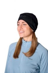 Czapka trekkingowa Windstopper. Czarne czapki damskie RAB, bez wzorów, z gore-texu, sportowe. Za 109.99 zł.