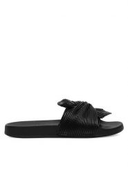 JENNY Klapki WFA2746-1 Czarny. Czarne klapki damskie Jenny, bez wzorów, z syntetyku, bez obcasa, bez zapięcia. Za 59.99 zł.