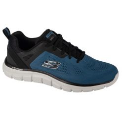 Buty Trekkingowe Skechers - Szersze Dorosłych. Czarne trekkingi męskie Skechers, z materiału, bez zapięcia. Za 239.00 zł.