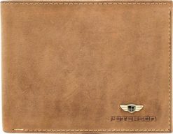 Peterson Skórzany męski portfel Peterson PTN 304 2-1-5 NoSize. Portfele męskie Peterson, bez wzorów. Za 185.42 zł.
