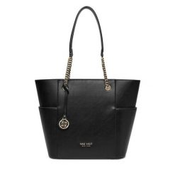 Torebka Nine West. Czarne shopperki damskie Nine West, bez wzorów, bez dodatków. Za 249.99 zł.