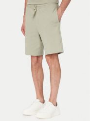 HUGO Szorty materiałowe Dayono 50530696 Zielony jasny Relaxed Fit. Zielone szorty męskie Hugo, bez wzorów, z bawełny. Za 349.99 zł.