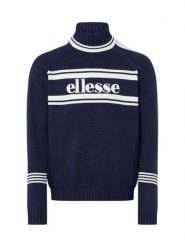 Ellesse Sweter z haftem - Pellini Mężczyźni niebieski|biały, M. Białe swetry męskie Ellesse, m, bez wzorów, z dzianiny, sportowe, bez kołnierzyka, bez ramiączek. Za 279.95 zł.