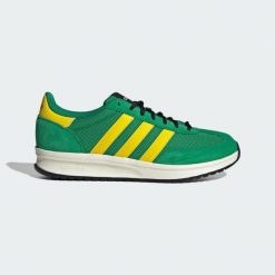 Buty Run 70s 2.0. Białe buty zimowe męskie Adidas, bez wzorów, ze skóry, bez obcasa, bez zapięcia. Za 299.00 zł.