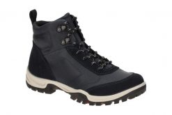 Buty trekkingowe za kostkę damskie Ecco Xpedition III. Niebieskie obuwie trekkingowe damskie ecco, z gumy, za kostkę, bez zapięcia. Za 708.00 zł.
