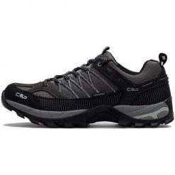 Buty trekkingowe męskie CMP Rigel Low Trekking. Czarne buty zimowe męskie CMP, bez wzorów, z materiału, bez obcasa, bez zapięcia. Za 463.00 zł.