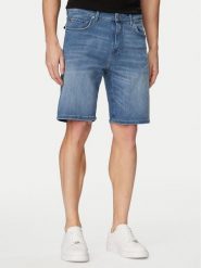 KARL LAGERFELD Szorty jeansowe 265590 562843 Niebieski Regular Fit. Niebieskie szorty męskie KARL LAGERFELD, bez wzorów, z bawełny. Za 459.99 zł.