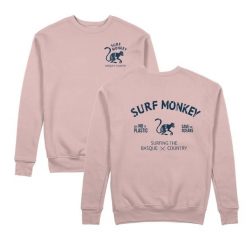 Bluza Save the Ocean – Okrągły dekolt / Dorosły (Różowy). Czerwone bluzy damskie SURF MONKEY, l, bez wzorów, z bawełny, bez ramiączek, bez kaptura. Za 309.95 zł.