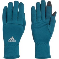 Adidas Performance Climawarm Rękawiczki Niebieski Zielony. Niebieskie rękawiczki męskie adidas Performance, bez wzorów, z materiału. Za 111.95 zł.