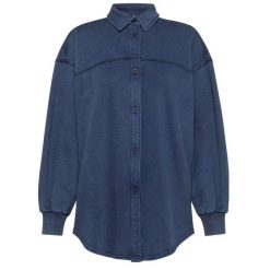 Koszula Deha Koszula Z Marmurkowego Polaru Damskie. Niebieskie koszule damskie Deha, s, bez wzorów, z bawełny, bez kołnierzyka, bez ramiączek. Za 548.99 zł.