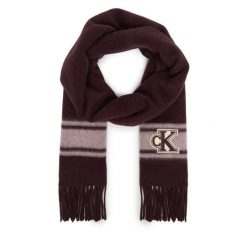 Szalik Calvin Klein. Czerwone szaliki damskie Calvin Klein, bez wzorów. Za 329.99 zł.
