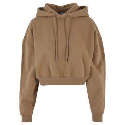 Bluza damska z kapturem Urban Classics. Brązowe bluzy damskie Urban Classics, bez wzorów, bez ramiączek, z kapturem. Za 275.00 zł.