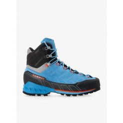 Buty w góry damskie Mammut Kento Tour High GTX. Niebieskie obuwie trekkingowe damskie Mammut, bez zapięcia. Za 902.50 zł.