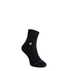 Skarpety Stance Icon Quarter. Czarne skarpetki damskie Stance, bez wzorów. Za 43.99 zł.