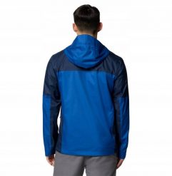 Kurtka przeciwdeszczowa Columbia Inner Limits III Jacket - mountain blue/collegiate navy. Niebieskie kurtki męskie Mac in Sac, m, bez wzorów, bez kaptura. Za 501.63 zł.