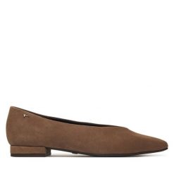 Baleriny Tamaris. Brązowe balerinki damskie Tamaris, bez wzorów, bez obcasa, bez zapięcia. Za 324.99 zł.