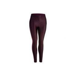 Legginsy fitness kardio damskie 120 bordowe. Fioletowe legginsy damskie DOMYOS, bez wzorów, z elastanu. Za 59.99 zł.