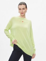 MAX&Co. Sweter Derrik Zielony Relaxed Fit. Zielone swetry nierozpinane damskie MAX&Co., xs, bez wzorów, z wełny, bez kołnierzyka, bez ramiączek. Za 409.99 zł.