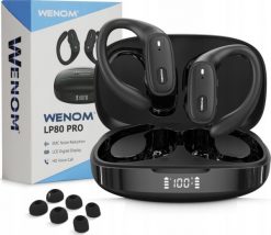 Sportowe słuchawki LP-80 Bluetooth 5.3 PRO bass Bezprzewodowe Rozmowy HD. Słuchawki bezprzewodowe Wenom. Za 90.76 zł.