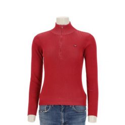 Second life - Polo Ralph Lauren sweter damski RL Flag - Stan bardzo dobry. Czerwone swetry nierozpinane damskie Ralph Lauren, l, bez wzorów, z jeansu, eleganckie, bez kołnierzyka, bez ramiączek. Za 149.06 zł.