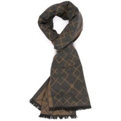 Brązowy Szalik Męski Ciepły Miękki Szal Gładki Dwustronny Elegancki Mes-Jed. Brązowe szaliki męskie bez wzorów, z materiału. Za 29.99 zł.
