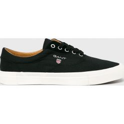 Gant - Tenisówki. Czarne trampki męskie GANT, bez wzorów, z gumy, bez zapięcia. W wyprzedaży za 219.90 zł.