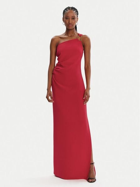 KAOS Sukienka wieczorowa RP1CO080 Czerwony Regular Fit. Czerwone sukienki damskie KAOS, bez wzorów, z syntetyku, wizytowe, bez kołnierzyka, bez ramiączek. Za 639.99 zł.