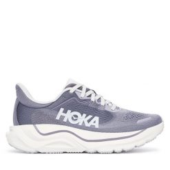Buty do biegania Hoka. Fioletowe obuwie sportowe damskie HOKA, bez wzorów, bez zapięcia, do biegania. Za 729.99 zł.