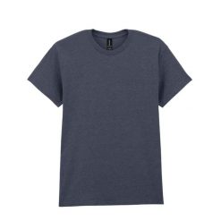 Ciężka Bawełniana Koszulka Unisex Dla Dorosłych. Szare bluzki damskie GILDAN, xl, bez wzorów, z bawełny, sportowe, bez kołnierzyka, bez ramiączek. Za 51.99 zł.