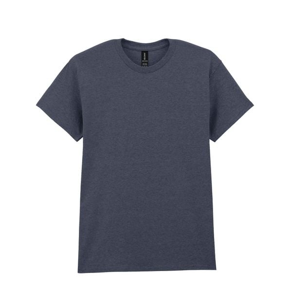 Ciężka Bawełniana Koszulka Unisex Dla Dorosłych. Szare bluzki damskie GILDAN, xl, bez wzorów, z bawełny, sportowe, bez kołnierzyka, bez ramiączek. Za 51.99 zł.