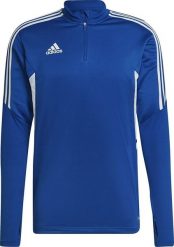Adidas Bluza męska adidas Condivo 22 Training 1/2 zip niebiesko-biała HA6271 XL. Białe bluzy męskie Adidas, m, bez wzorów, bez ramiączek, bez kaptura. Za 179.35 zł.