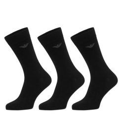 Skarpety długie Emporio Armani Underwear. Czarne skarpety męskie Emporio Armani Underwear, bez wzorów. Za 119.99 zł.