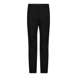 Spodnie damskie turystyczne CMP 3A00486N. Czarne spodnie sportowe damskie CMP, na lato, bez wzorów, sportowe, długie, trekkingowe. Za 279.99 zł.