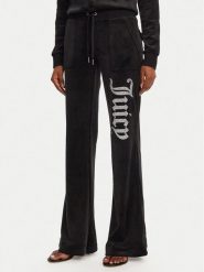 Juicy Couture Spodnie dresowe Layla JCBBJ125806 Czarny Regular Fit. Czarne spodnie dresowe damskie Juicy Couture, bez wzorów, z dresówki. Za 309.99 zł.